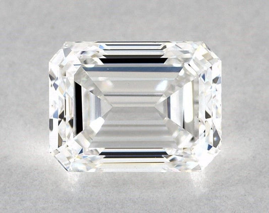 Diamante natural esmeralda de 0,70 ct (color E, claridad VS1, certificado GIA)
