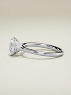 The Altar round lab-grown diamond solitaire in 14K white gold, side view