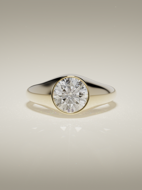 The Cala | Round Bezel Solitaire