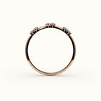 Banda de diamantes con baguette salteada