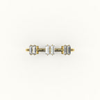 Banda de diamantes con baguette salteada