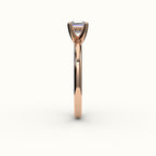 Classic Asscher Cut Solitaire Ring Setting