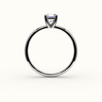 Classic Asscher Cut Solitaire Ring Setting