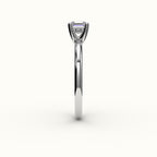 Classic Asscher Cut Solitaire Ring Setting