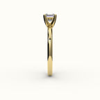 Classic Asscher Cut Solitaire Ring Setting
