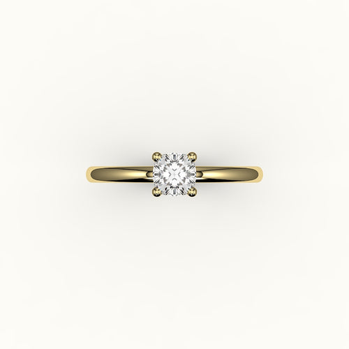 Classic Cushion Cut Solitaire Ring Setting