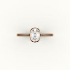 Classic Elongated Cushion Bezel Ring Setting