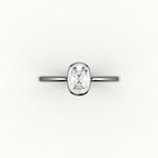 Classic Elongated Cushion Bezel Ring Setting