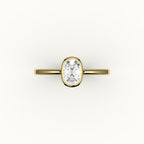 Classic Elongated Cushion Bezel Ring Setting