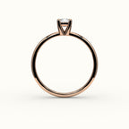 Classic Elongated Cushion Solitaire Ring Setting