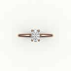 Classic Elongated Cushion Solitaire Ring Setting