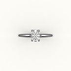 Classic Elongated Cushion Solitaire Ring Setting