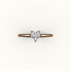 Heart Cut Solitaire Ring Setting