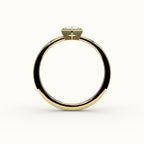 Classic Hexagon Cut Bezel Ring Setting