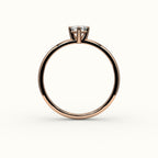 Classic Hexagon Cut Solitaire Ring Setting