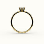 Classic Hexagon Cut Solitaire Ring Setting