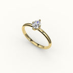 Classic Hexagon Cut Solitaire Ring Setting