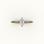 Classic Hexagon Cut Solitaire Ring Setting