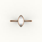 Classic Marquise Cut Bezel Ring Setting