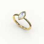 Classic Marquise Cut Bezel Ring Setting