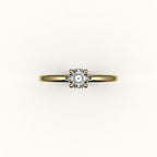 Classic Octagon Cut Solitaire Ring Setting