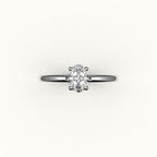 Classic Oval Solitaire Ring Setting