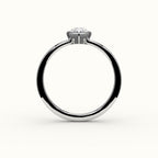 Classic Pear Cut Bezel Ring Setting