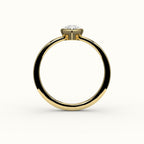 Classic Pear Cut Bezel Ring Setting
