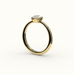 Classic Pear Cut Bezel Ring Setting