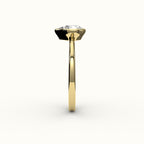 Classic Pear Cut Bezel Ring Setting