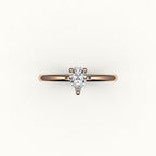Classic Pear Cut Solitaire Ring Setting