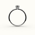 Classic Pear Cut Solitaire Ring Setting