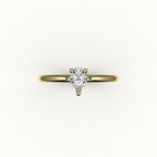 Classic Pear Cut Solitaire Ring Setting