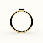 Princess Cut Bezel Ring Setting