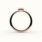 Classic Radiant Cut Bezel Ring Setting