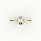 Classic Radiant Cut Bezel Ring Setting
