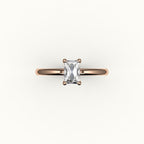 Classic Radiant Cut Solitaire Ring Setting