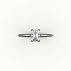 Classic Radiant Cut Solitaire Ring Setting