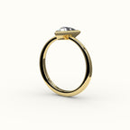 Triangle Cut Bezel Ring Setting