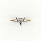 Triangle Cut Solitaire Ring Setting