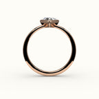 Trillion Cut Bezel Ring Setting