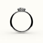 Trillion Cut Bezel Ring Setting