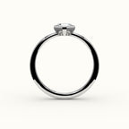 Compass Set Asscher Cut Bezel Ring Setting