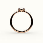 Compass Set Cushion Cut Bezel Ring Setting