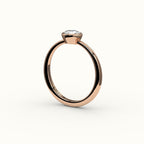 Compass Set Cushion Cut Bezel Ring Setting