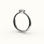 Compass Set Cushion Cut Bezel Ring Setting