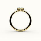 Compass Set Cushion Cut Bezel Ring Setting