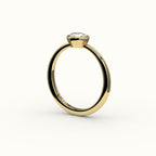 Compass Set Cushion Cut Bezel Ring Setting