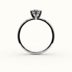 Compass Set Cushion Cut Solitaire Ring Setting