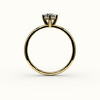 Compass Set Cushion Cut Solitaire Ring Setting